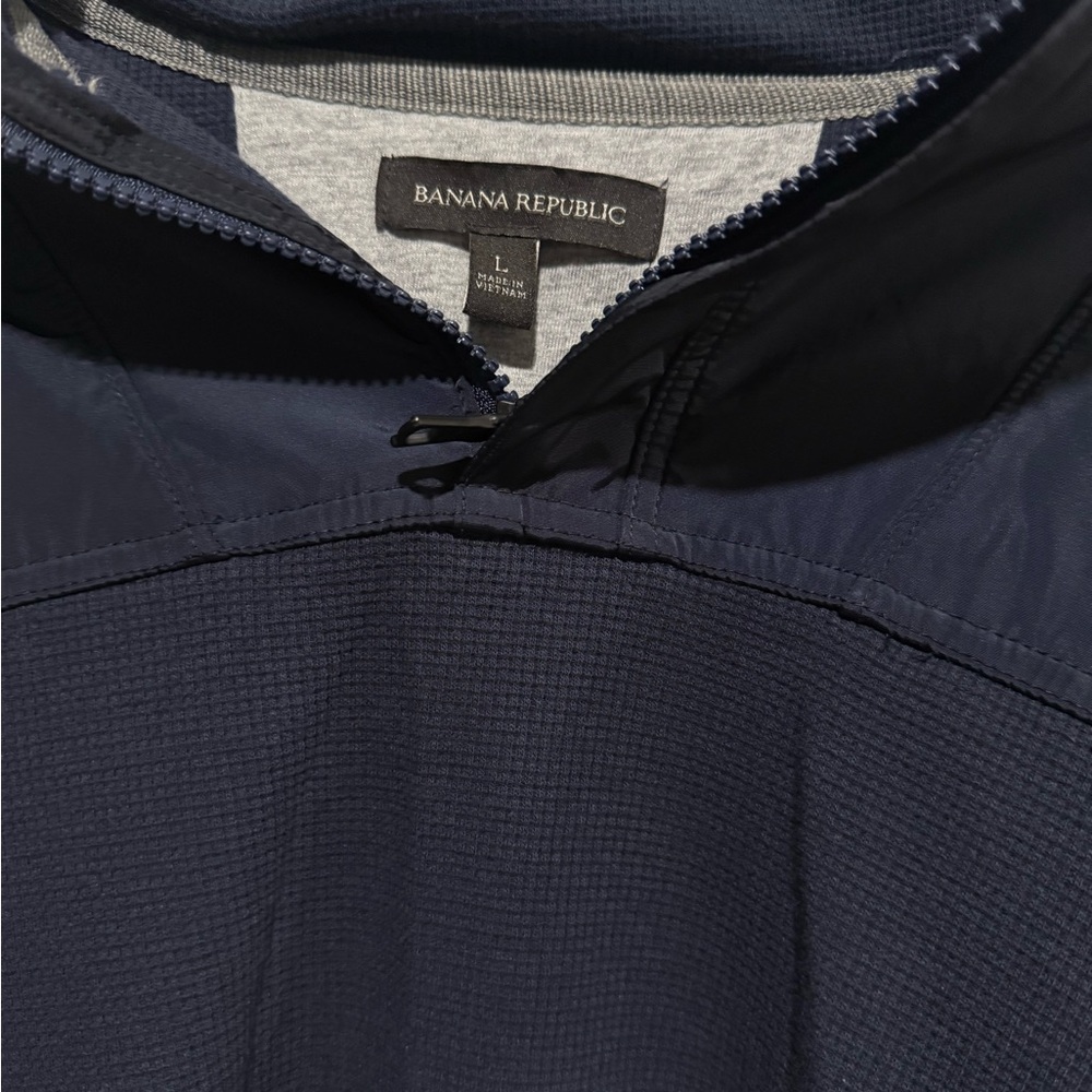Banana Republic Men's Deep Blue Windbreaker